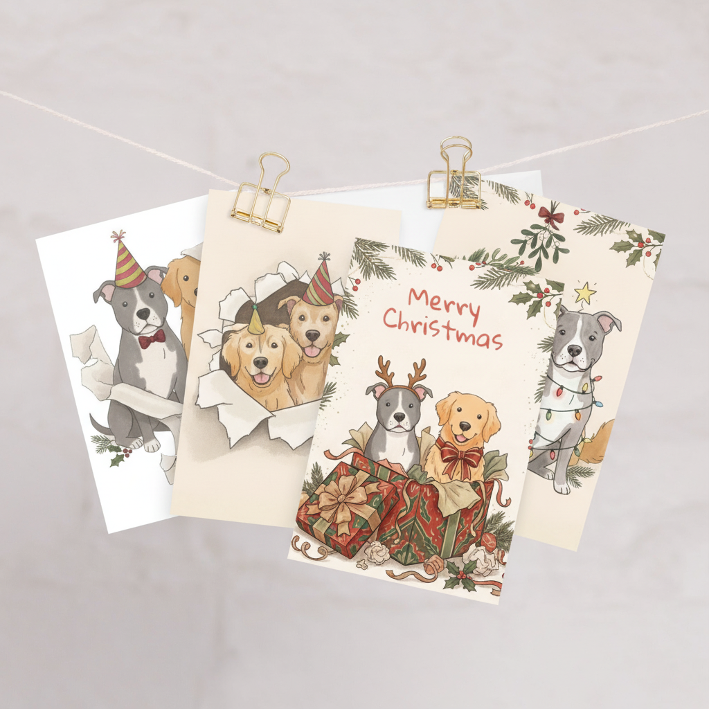 Holiday Greeting Card Set — Pack of 5