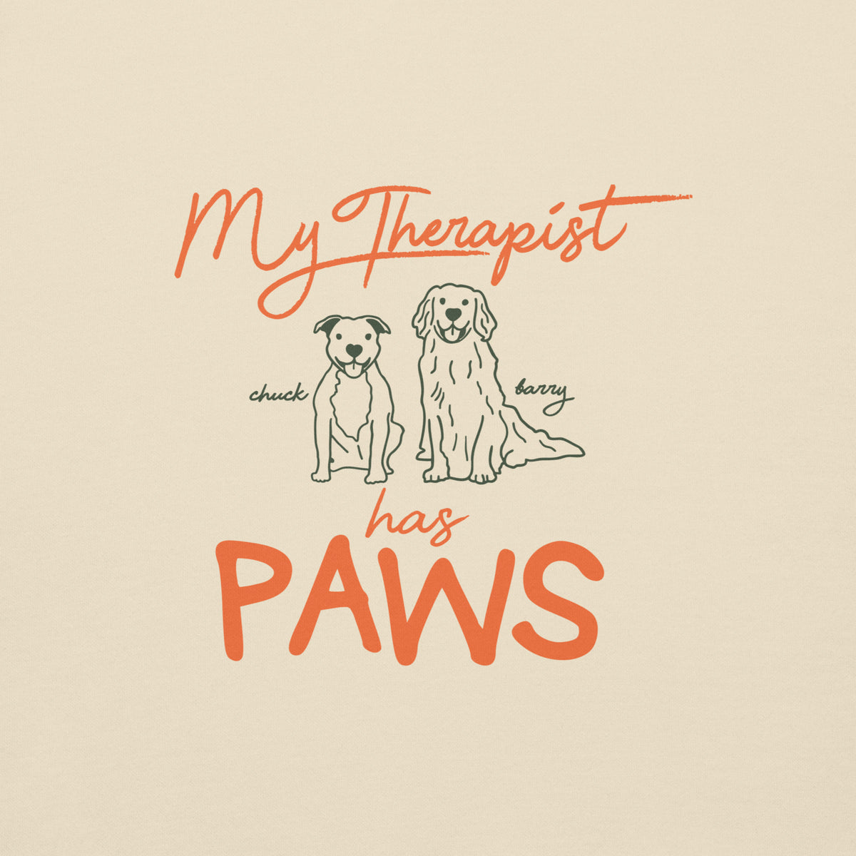 My Therapist Has Paws Hoodie