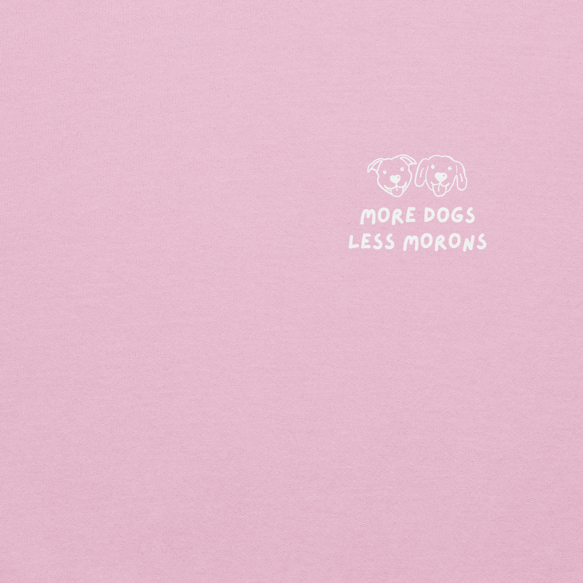 More Dogs Less Morons - Chest Icon Sweater